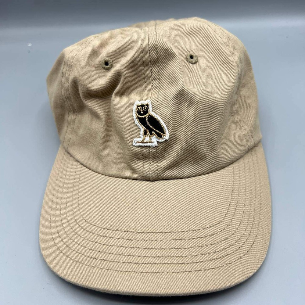 October's Very Own OVO Hat Men Brown Embroidered Logo Strap Back Cap‎